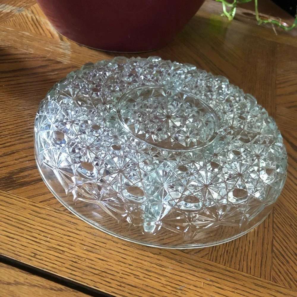 Vintage INDIANA GLASS 5-Part Relish Dish Daisy and Button pattern
